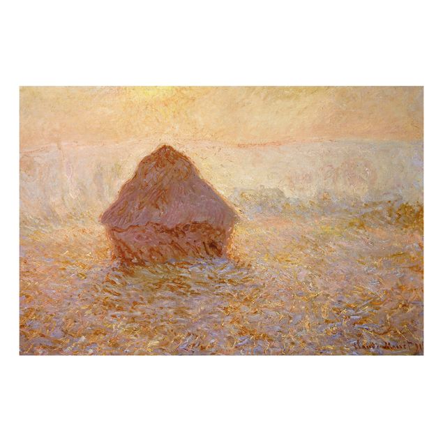 Cuadros impresionistas Claude Monet - Haystack In The Mist
