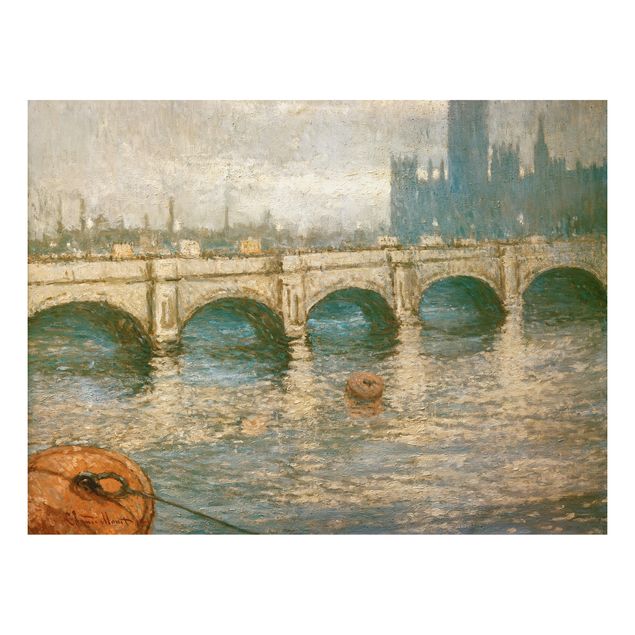 Cuadros Impresionismo Claude Monet - Thames Bridge And Parliament Building In London