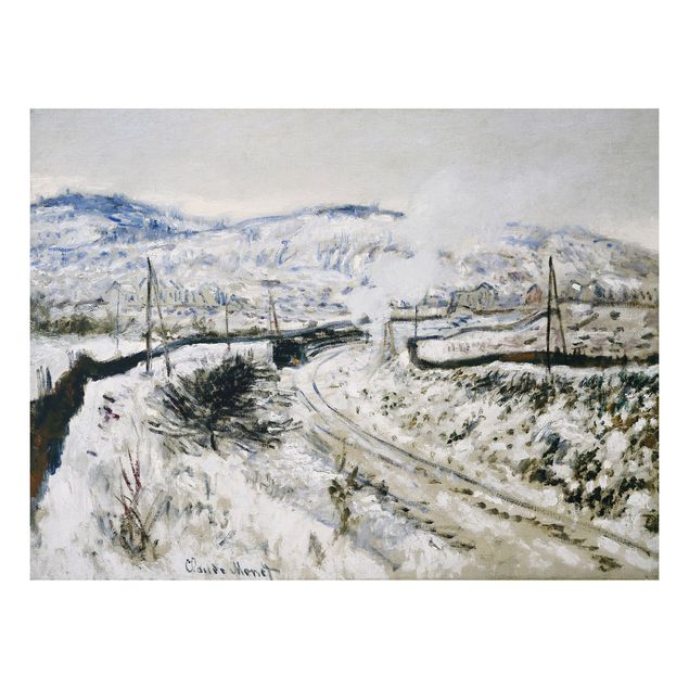 Cuadros impresionistas Claude Monet - Train In The Snow At Argenteuil