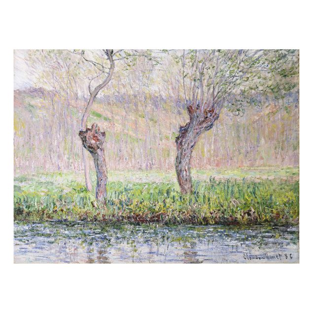 Cuadros impresionistas Claude Monet - Willow Trees Spring