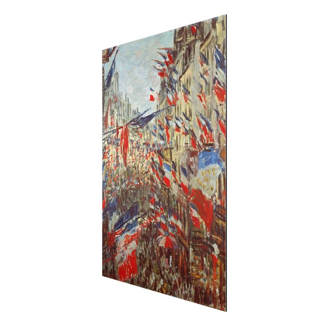Reproducciones de cuadros Claude Monet - The Rue Montorgueil with Flags