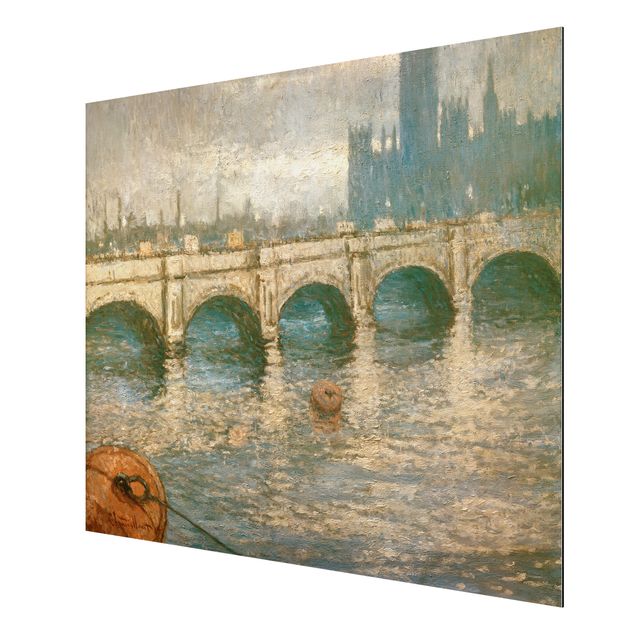 cuadros-arquitectura-skyline-londres Claude Monet - Thames Bridge And Parliament Building In London
