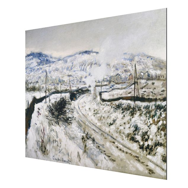 Láminas cuadros famosos Claude Monet - Train In The Snow At Argenteuil