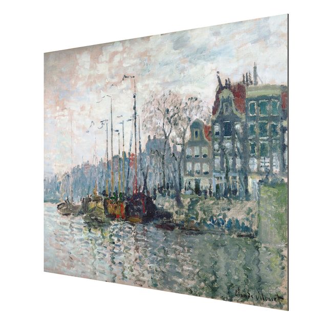 Reproducciones de cuadros Claude Monet - View Of The Prins Hendrikkade And The Kromme Waal In Amsterdam
