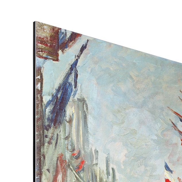 Cuadros ciudades Claude Monet - The Rue Montorgueil with Flags