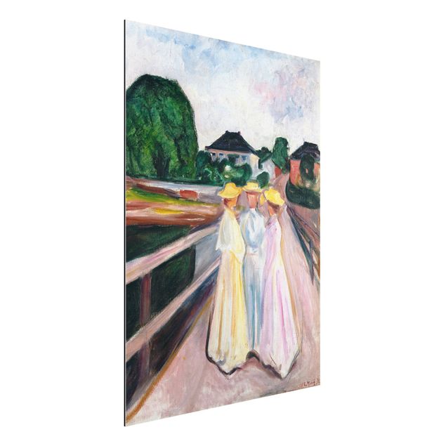 Cuadros expresionistas Edvard Munch - Three Girls on the Bridge