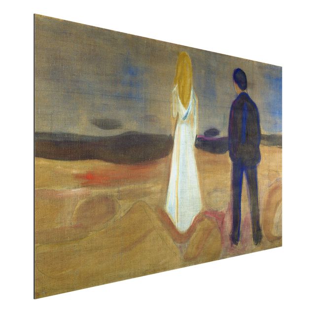 Cuadros de Expresionismo Edvard Munch - Two humans. The Lonely (Reinhardt-Fries)