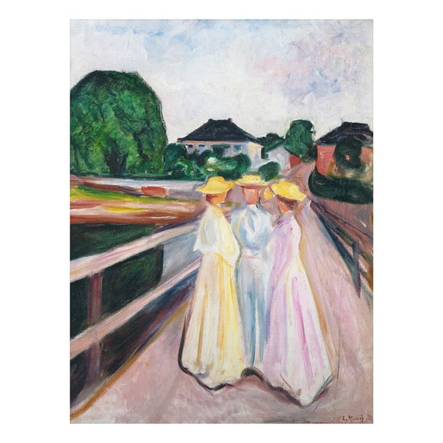 Decoración cocina Edvard Munch - Three Girls on the Bridge