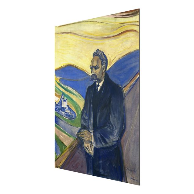 Estilo artístico Post Impresionismo Edvard Munch - Portrait of Friedrich Nietzsche