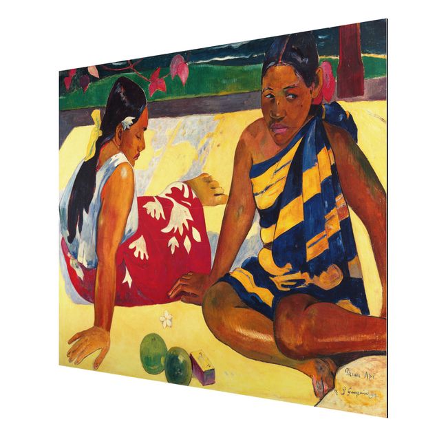 Láminas cuadros famosos Paul Gauguin - Parau Api (Two Women Of Tahiti)