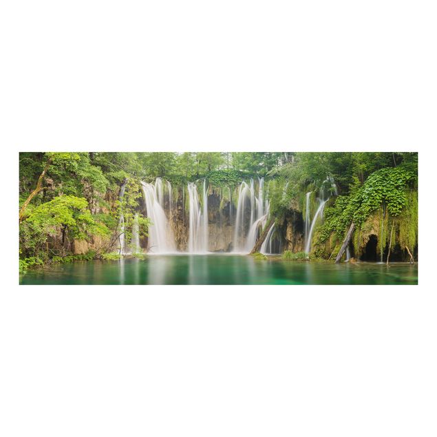 Cuadro con paisajes Waterfall Plitvice Lakes
