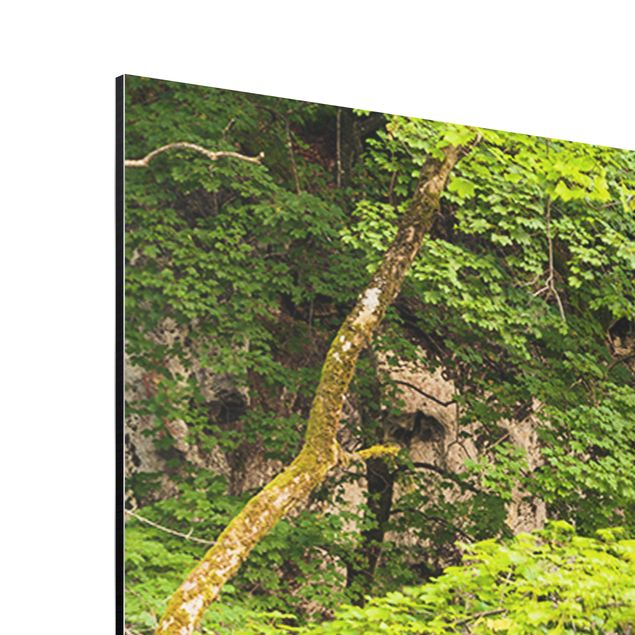 Cuadros verdes Waterfall Plitvice Lakes