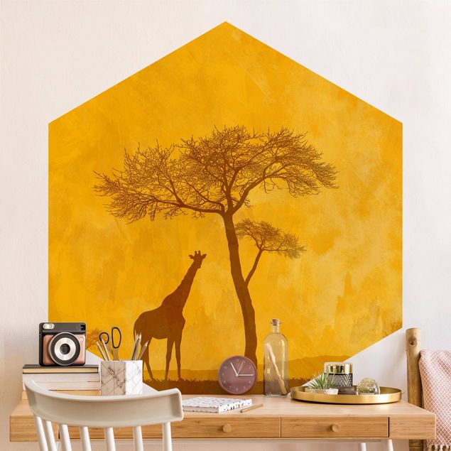 Papel pintado jirafas Amazing Kenya