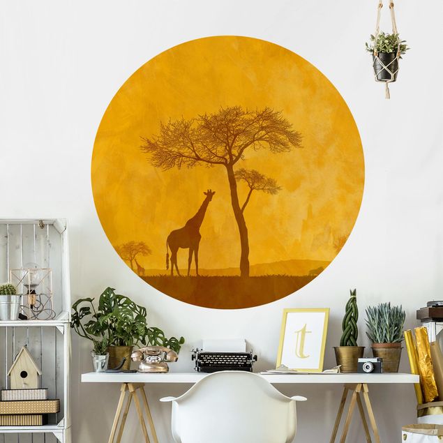 Papel pintado jirafas Amazing Kenya