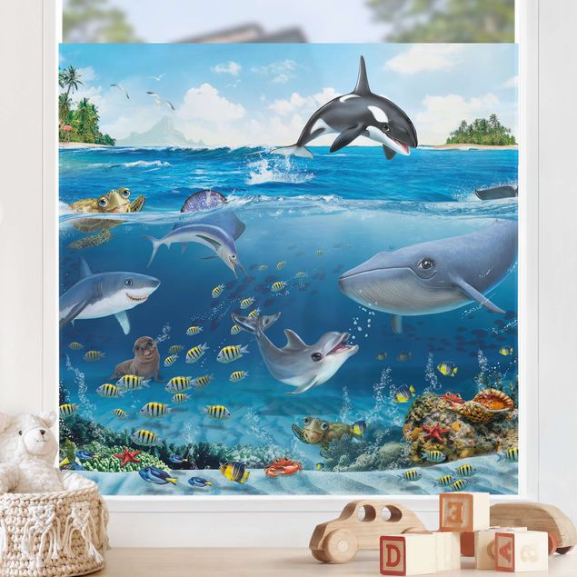 Decoración habitación infantil Underwater World With Animals