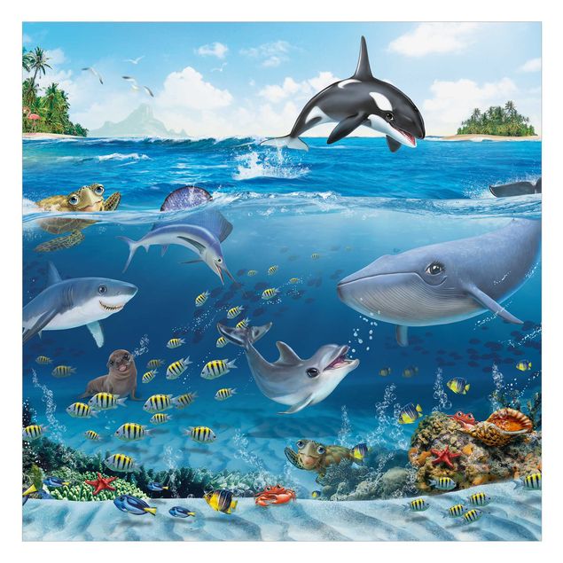 Vinilo para cristales - Animal Club International - Underwater World With Animals