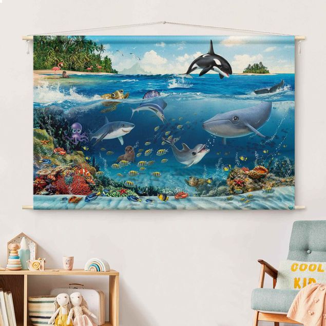 Tapices de pared modernos Animal Club International - Underwater World With Animals