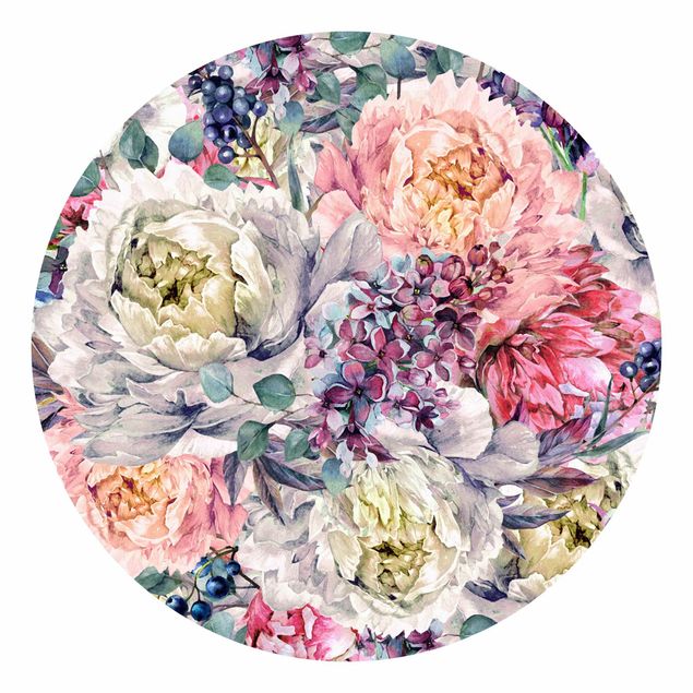 Papeles pintados modernos Watercolour Floral Bouquet