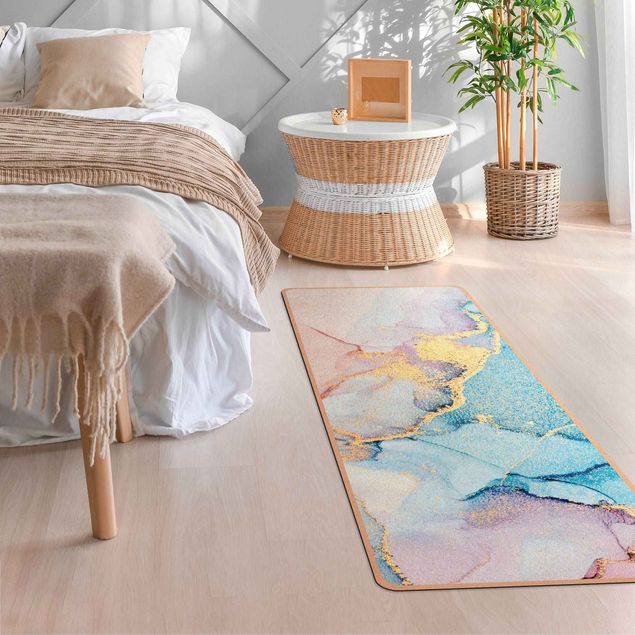 Alfombra pastel Watercolour Pastel Colourful With Gold
