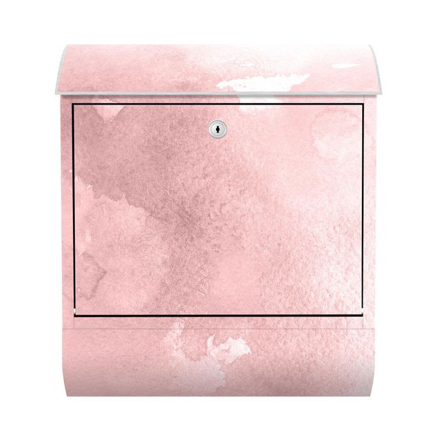 Buzón exterior Watercolour Pink Cotton Candy