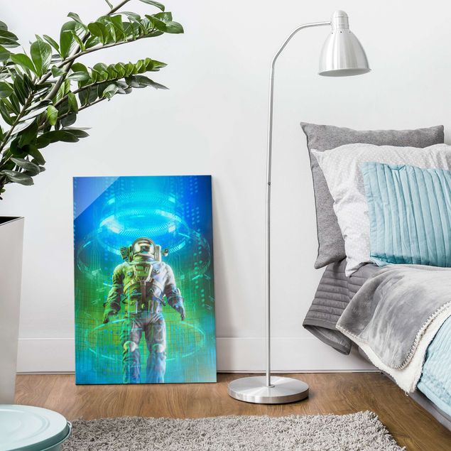 Cuadros decorativos modernos Astronaut In A Cone Of Light