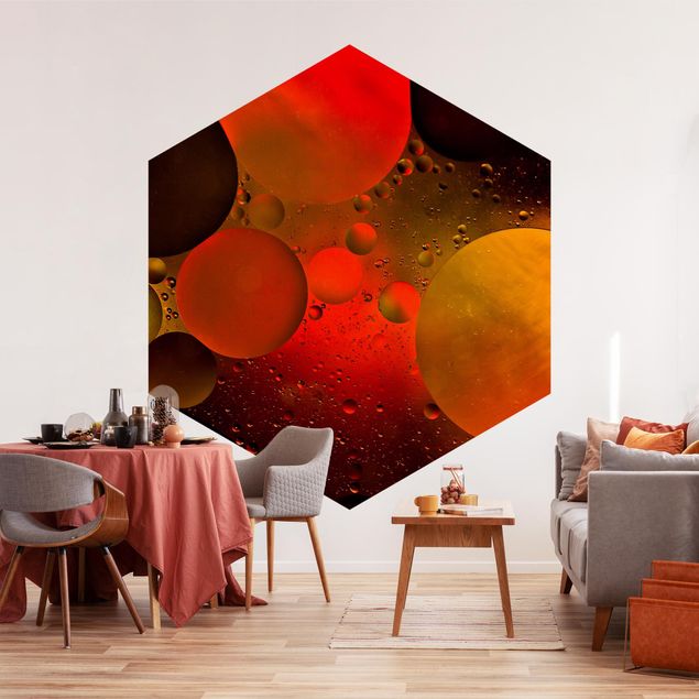 Papel pintado hexagonal Astronomic
