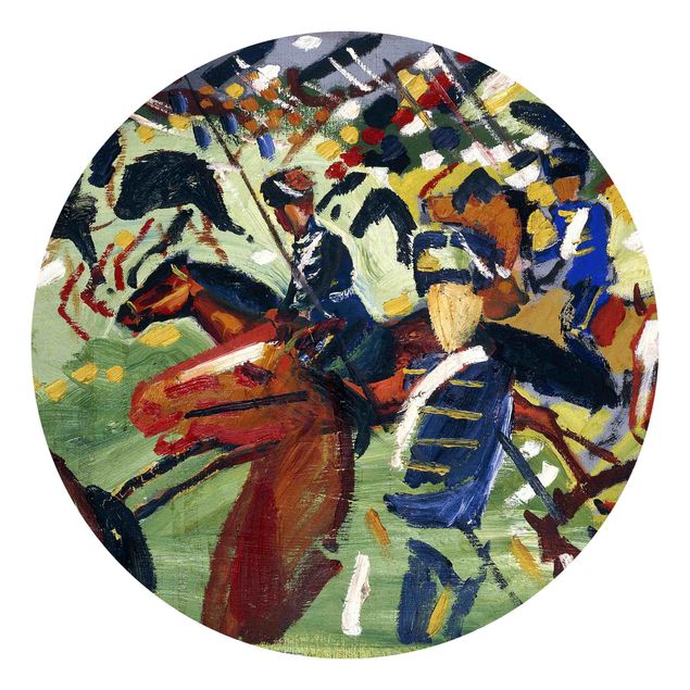 Cuadros famosos August Macke - Hussars On A Sortie