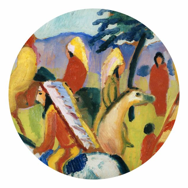 Láminas cuadros famosos August Macke - Riding Indians