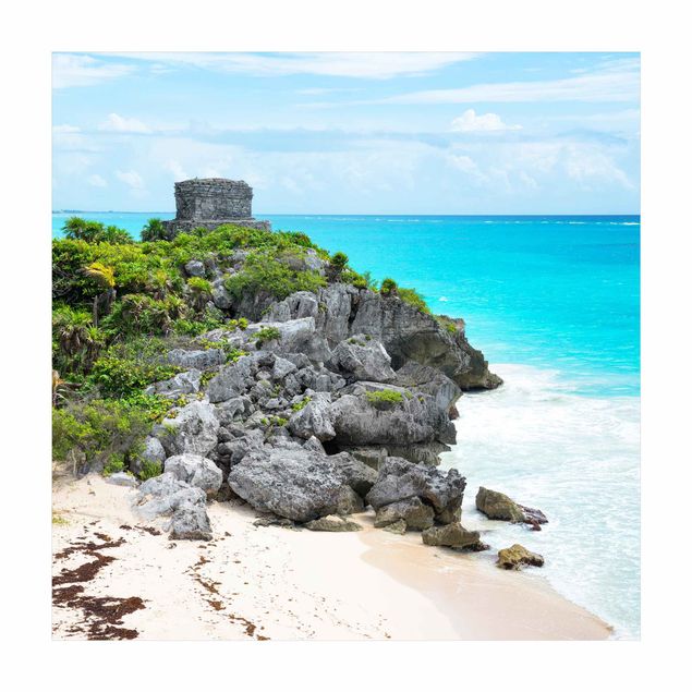 Alfombras color verde Caribbean Coast Tulum Ruins