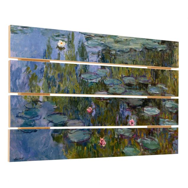 Cuadros de madera flores Claude Monet - Water Lilies (Nympheas)