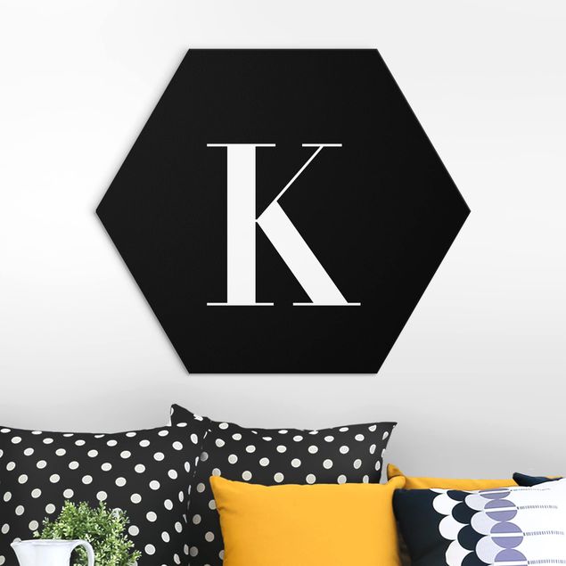 Decoración de cocinas Letter Serif Black K