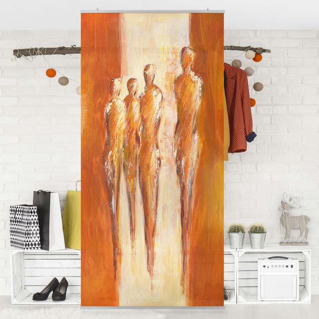 Decoración de cocinas Petra Schüßler - Four Figures In Orange 02