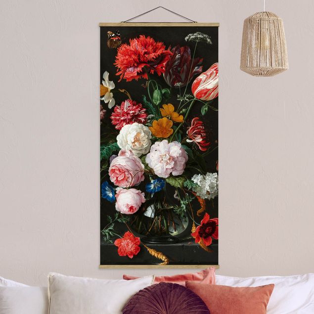 Decoración cocina Jan Davidsz De Heem - Still Life With Flowers In A Glass Vase