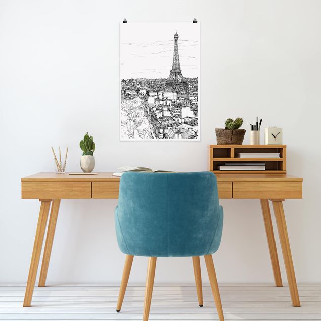 Pósters ciudades City Study - Paris