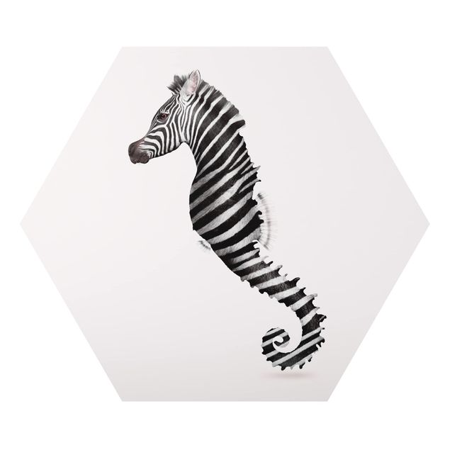 Cuadros famosos Seahorse With Zebra Stripes