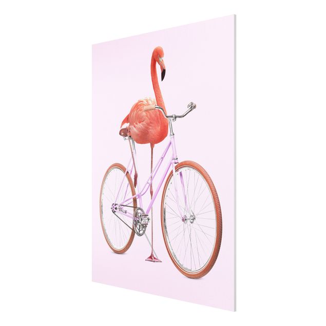 Cuadros deporte Flamingo With Bicycle