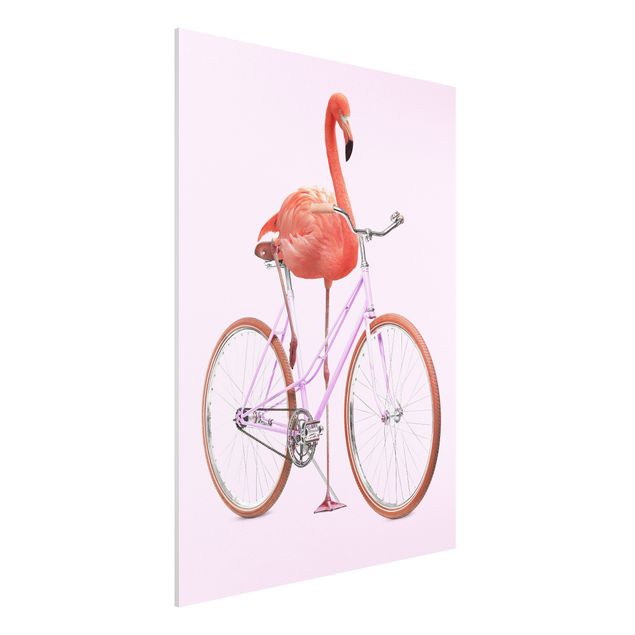 Decoración de cocinas Flamingo With Bicycle