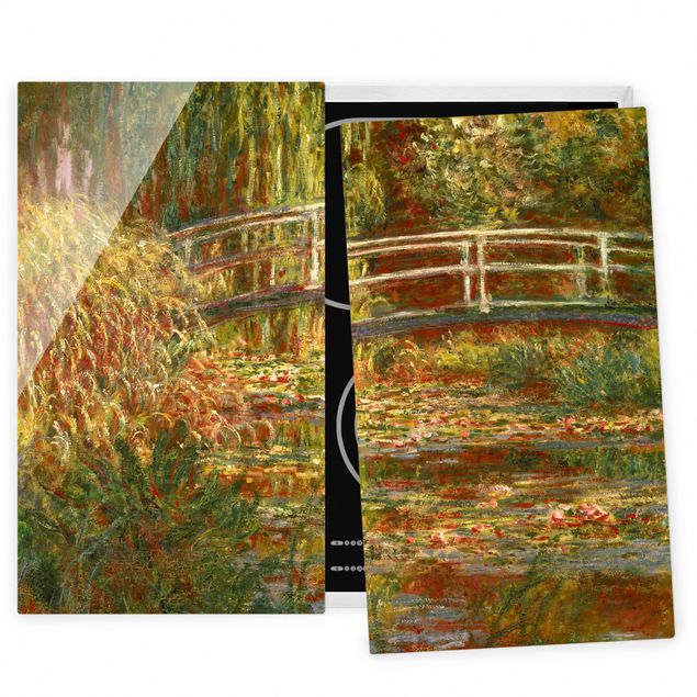 Decoración en la cocina Claude Monet - Waterlily Pond And Japanese Bridge (Harmony In Pink)