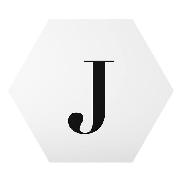 Cuadros Letter Serif White J