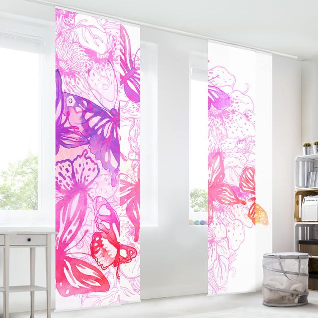 Cortinas panel japones Butterfly Dream
