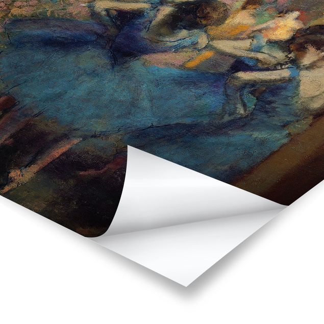 Póster de cuadros famosos Edgar Degas - Blue Dancers