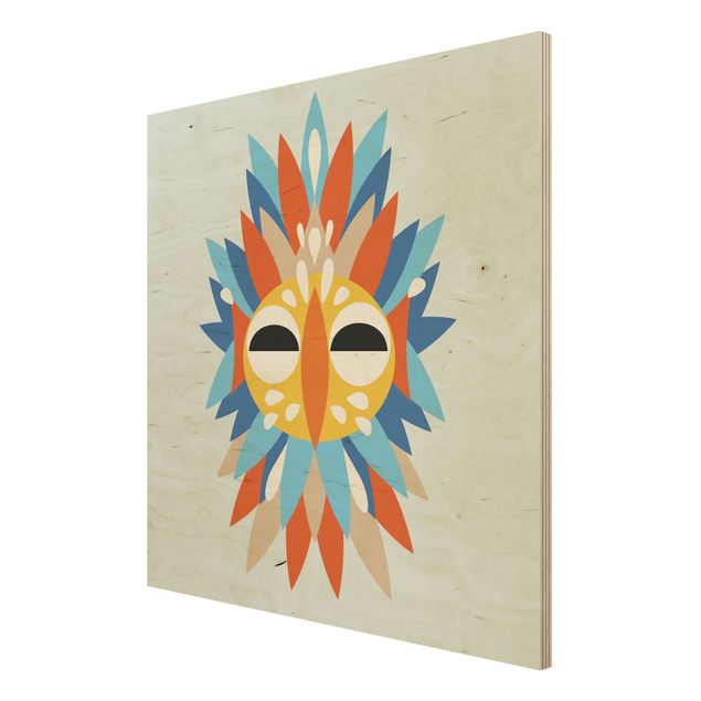 Cuadros Collage Ethnic Mask - Parrot