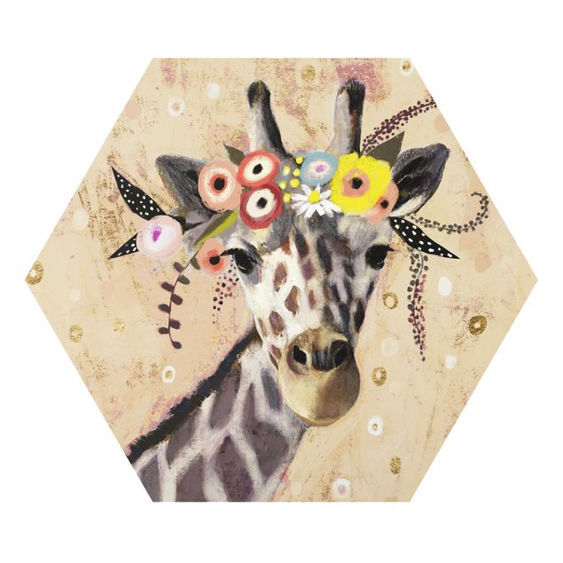 Cuadros modernos Klimt Giraffe