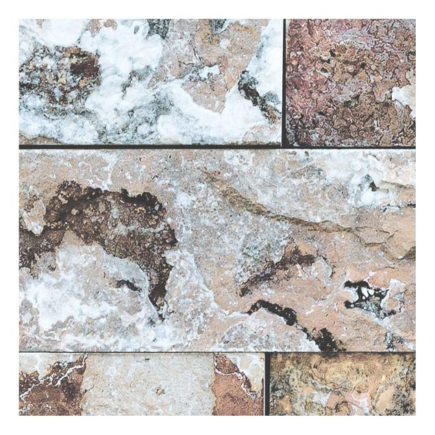 Láminas de vinilo Natural Marble Stone Wall