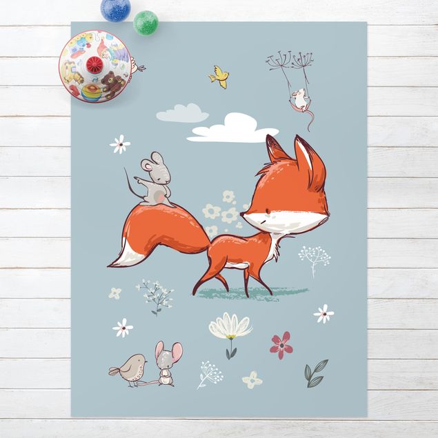 Alfombra exterior Fox And Mouse Travelling