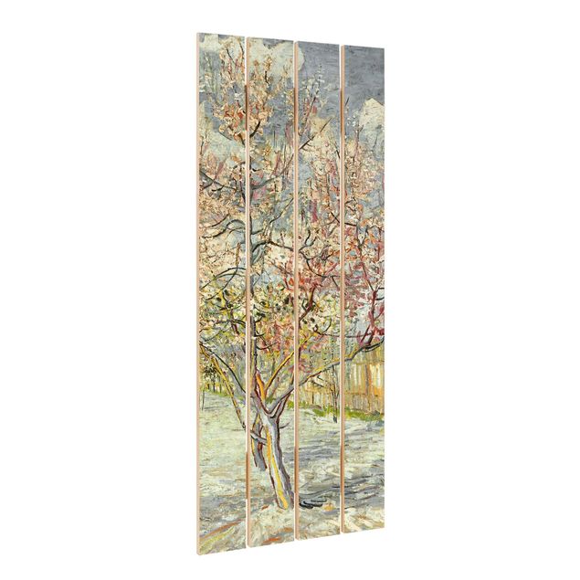 Cuadros famosos Vincent van Gogh - Flowering Peach Trees