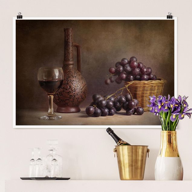 Decoración de cocinas Still Life With Grapes