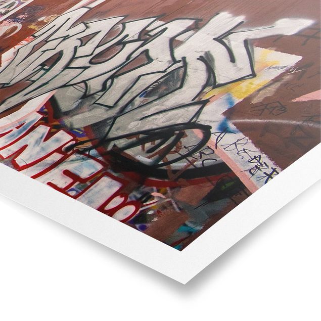 Cuadros industriales Skate Graffiti