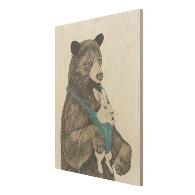 Cuadros Laura Graves Arte Illustration Bear And Bunny Baby