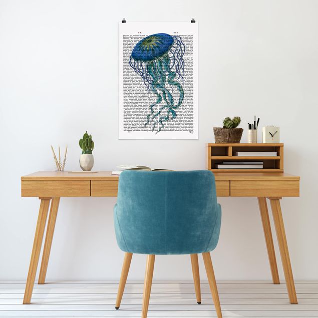 Láminas animales Animal Reading - Jellyfish